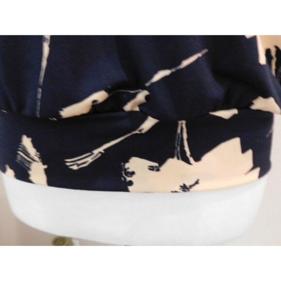 New Veronica M Los Angeles Navy Blue Floral Halter - Picture 4 of 7